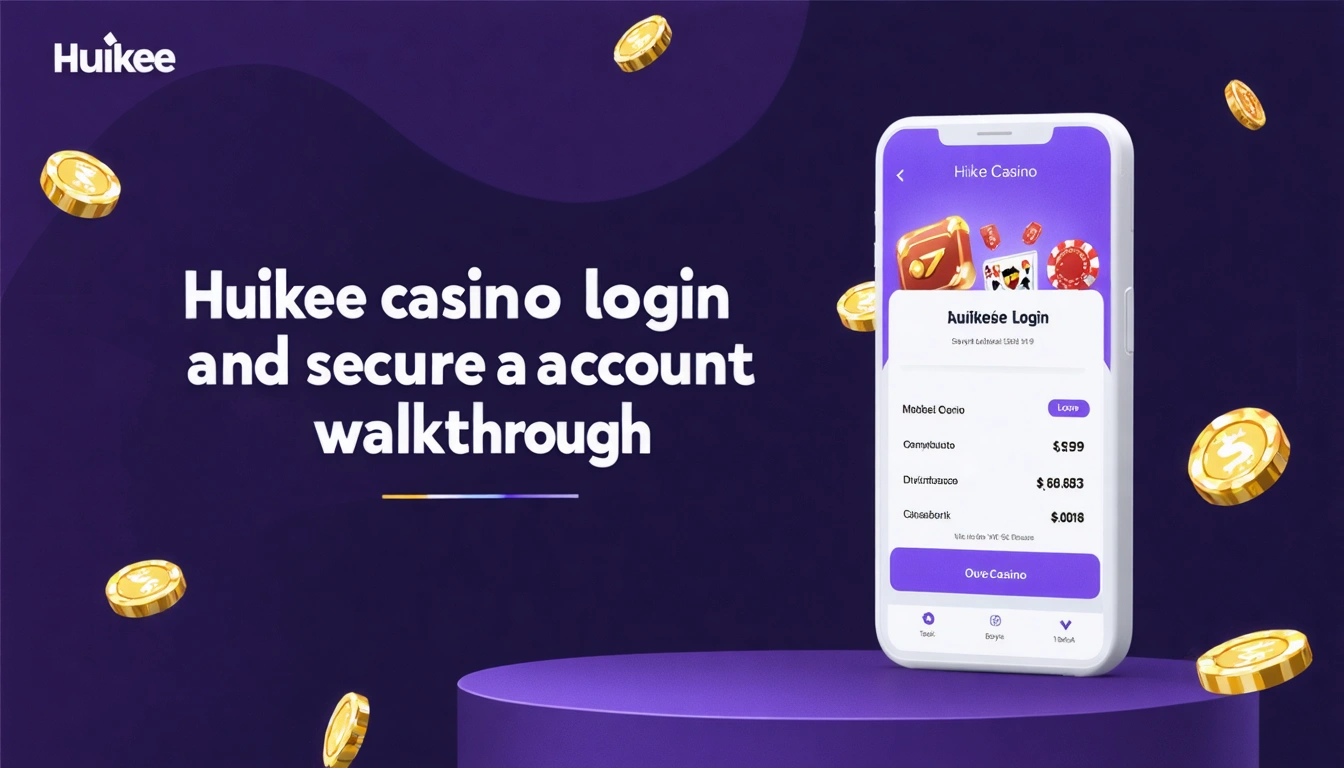 Huikee casino login and secure account walkthrough