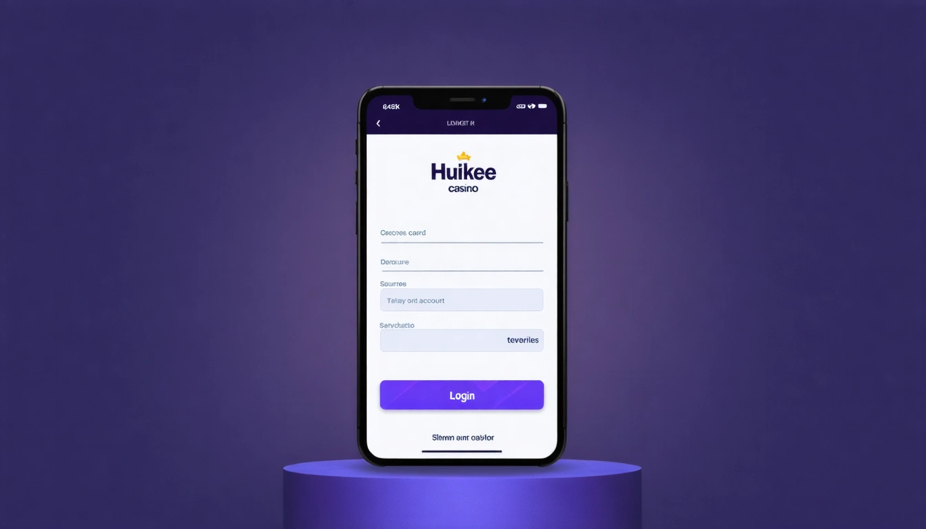 Huikee casino login and secure account walkthrough